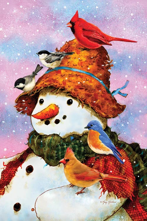 Northwoods Snowman by Greg Giordano wall art