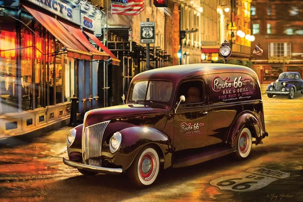 Trucks: Nostalgic America Panel Truck by Greg Giordano