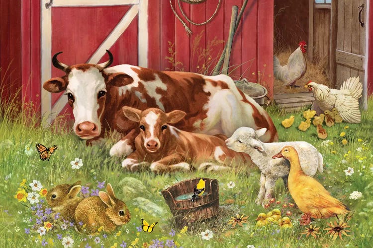 Barnyard Babies by Greg Giordano wall art