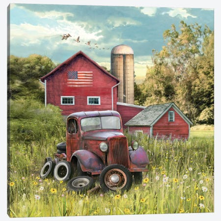 Patriotic Farm Canvas Print #GRC43} by Greg & Company Canvas Wall Art