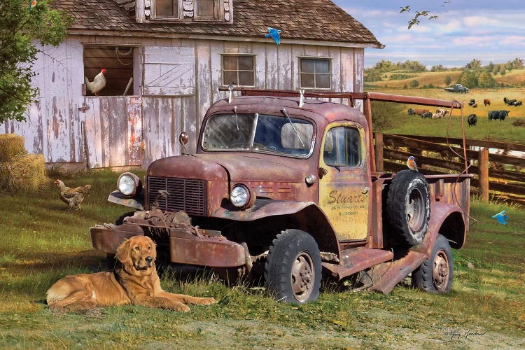 Stuart's Vintage Truck by Greg Giordano wall art