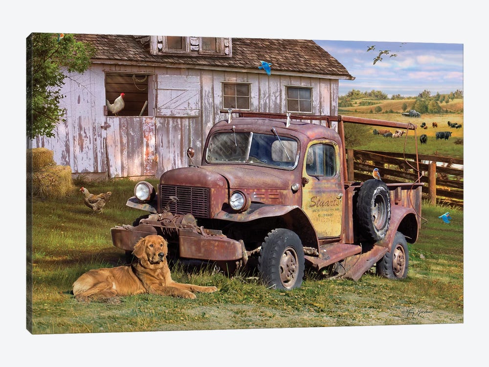 Stuart's Vintage Truck by Greg Giordano 1-piece Art Print