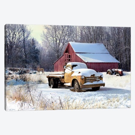 Winter Truck Canvas Print #GRC54} by Greg & Company Canvas Artwork