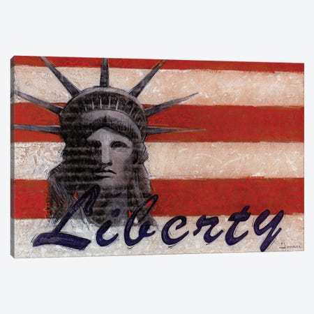 Miss Liberty Canvas Print #GRC60} by J. Charles Canvas Artwork
