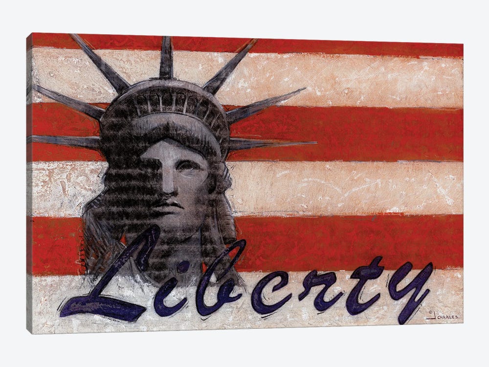 Miss Liberty by J. Charles 1-piece Canvas Art Print