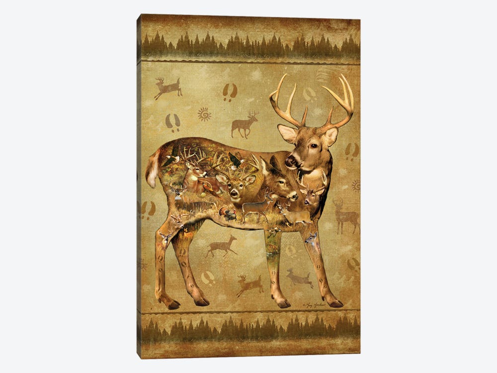 Deer by Greg Giordano 1-piece Canvas Wall Art