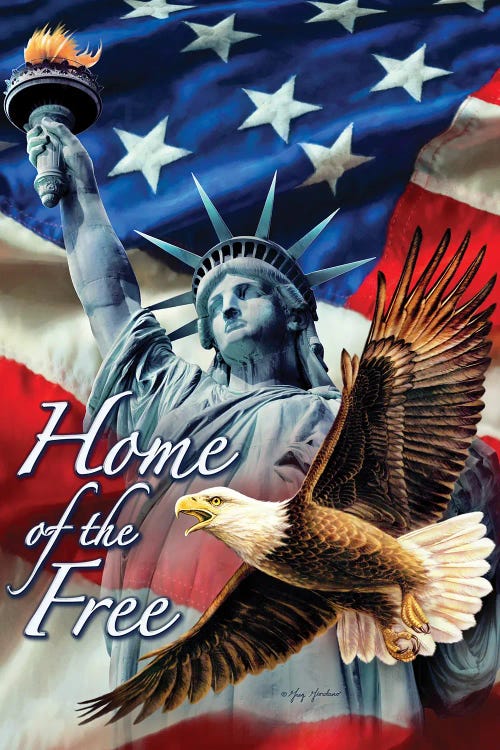 Home Of The Free by Greg Giordano wall art