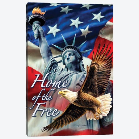 Home Of The Free Canvas Print #GRC81} by Greg & Company Canvas Artwork