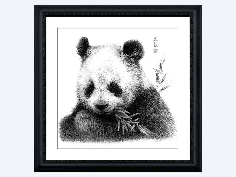 Panda on Plaid Wall or Door Hanging Prints, 1 - Gerbes Super Markets