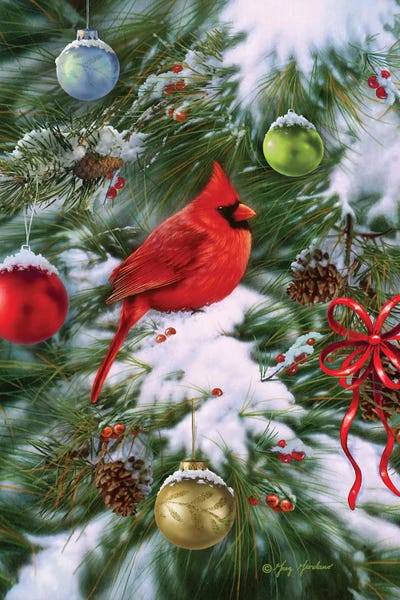 Cardinal Ornaments by Greg Giordano canvas print
