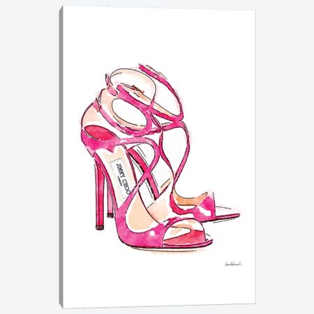 Pink Shoes Canvas Print #GRE126} by Amanda Greenwood Canvas Print