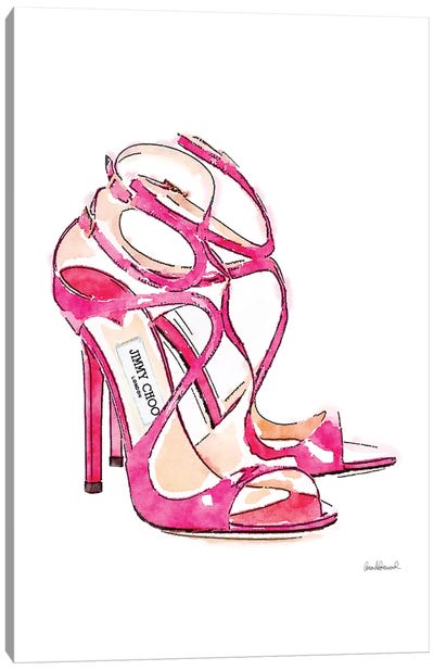 Pink Shoes Canvas Art Print - Fashion Lover