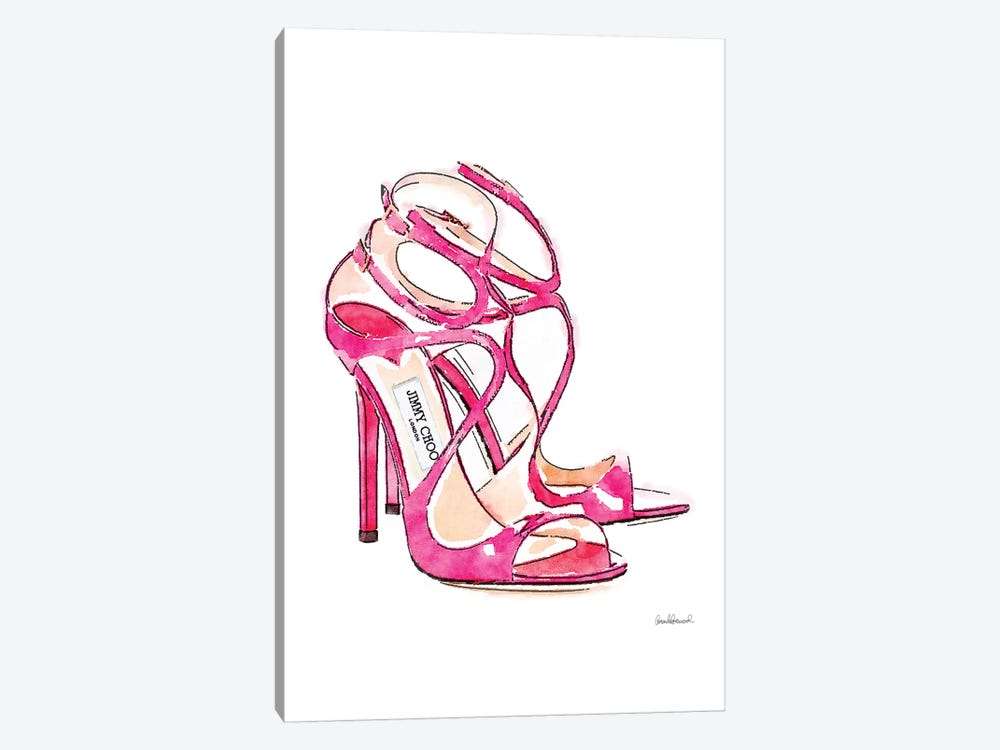 Pink Shoes by Amanda Greenwood 1-piece Canvas Artwork