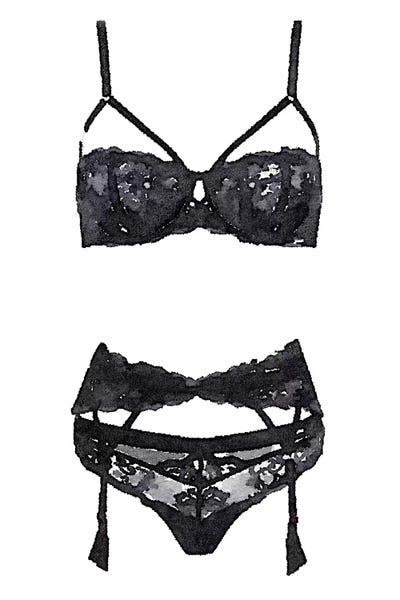 Amanda Greenwood: Black Underwear Set I by Amanda Greenwood