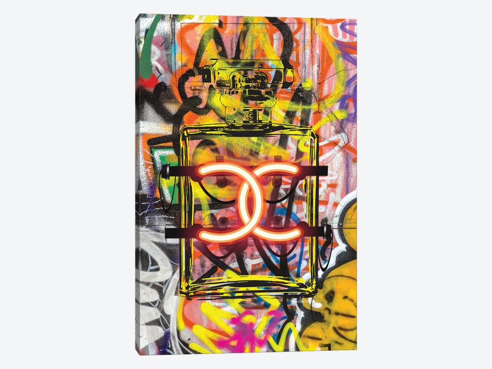 CC Neon Graffiti by Amanda Greenwood 1-piece Canvas Art Print