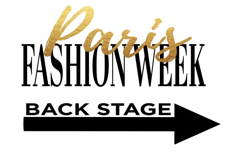 Fashion Week Paris Gold