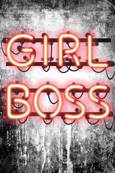 Industrial Office: Girl Boss Neon Sign by Amanda Greenwood