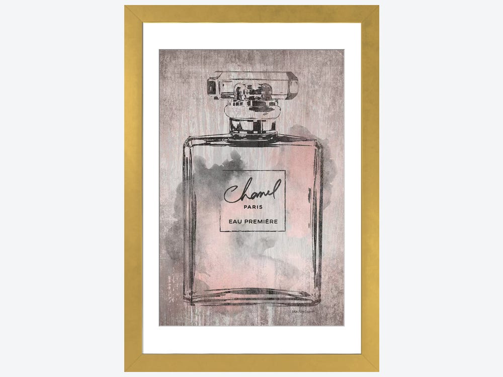 Coco Chanel Pink Perfume Premium Matte Vertical Posters 