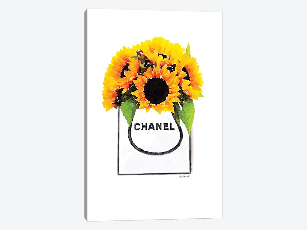 Shopper With Sunflowers by Amanda Greenwood 1-piece Canvas Print