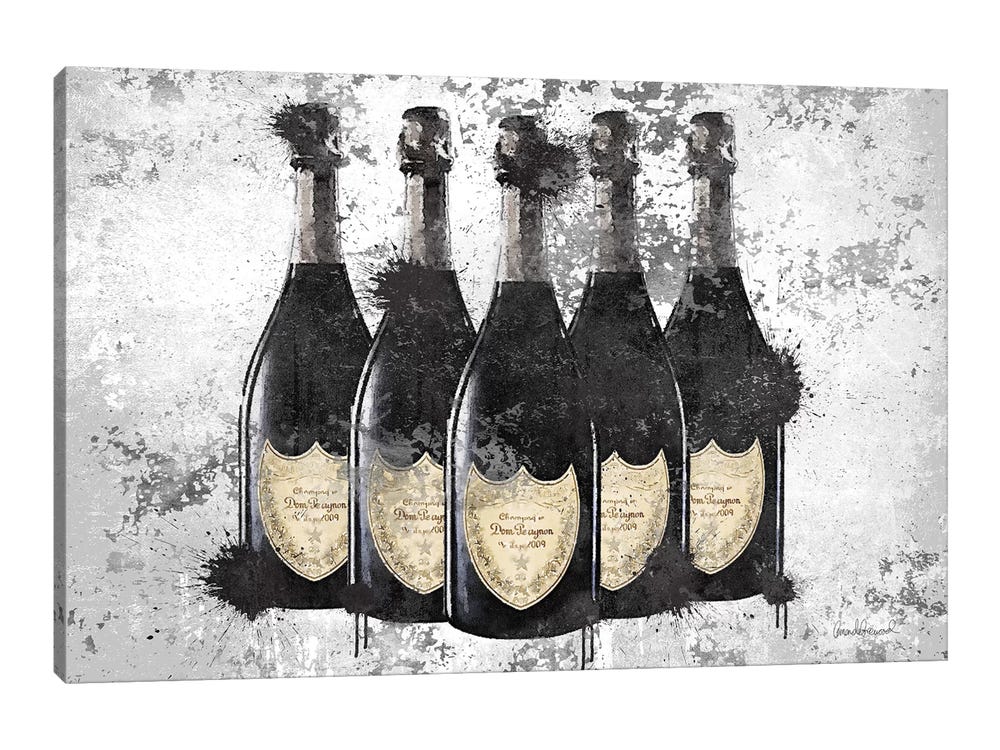Amanda Greenwood Canvas Wall Decor Prints - Champagne II ( Food & Drink > Drinks > Champagne art) - 26x40 in