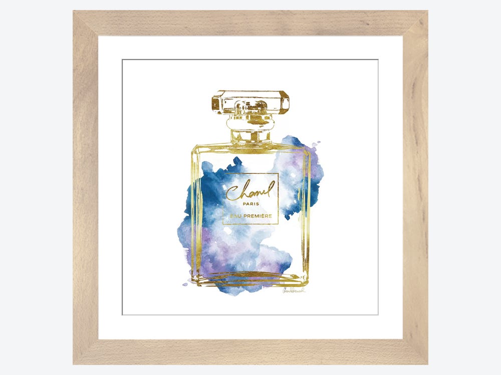 Amanda Greenwood Canvas Art Prints - Perfume Collection Landscape with Background ( Fashion > Hair & Beauty > Perfume Bottles art) - 16x48 in
