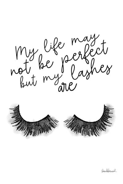 Typography: Perfect Lashes by Amanda Greenwood