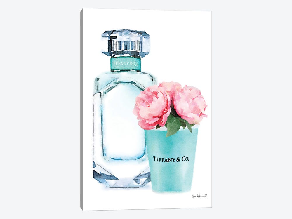 Teal Perfume Set II by Amanda Greenwood 1-piece Canvas Artwork