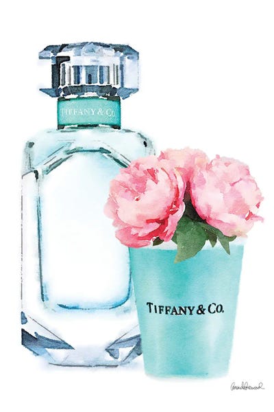 Peonies: Teal Perfume Set II by Amanda Greenwood