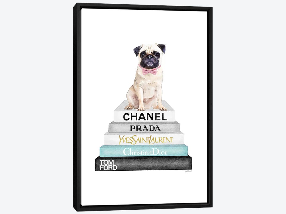 New Books Grey Blue With Black Pug Throw Pillow By Amanda Greenwood – All  About Vibe
