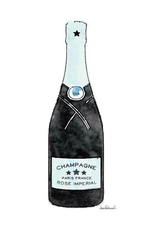 Champagne Teal Single Bottle