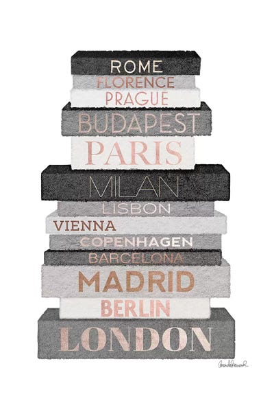 Amanda Greenwood: City Books Europe, Grey & Rose Gold by Amanda Greenwood
