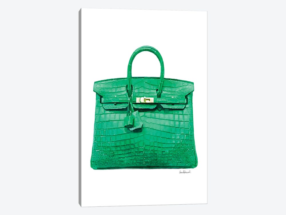 Green Handbag by Amanda Greenwood 1-piece Canvas Art