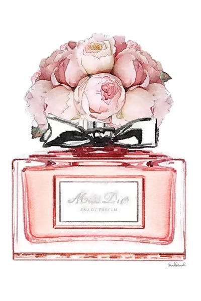 Amanda Greenwood: Short Perfume, Peach With Roses by Amanda Greenwood