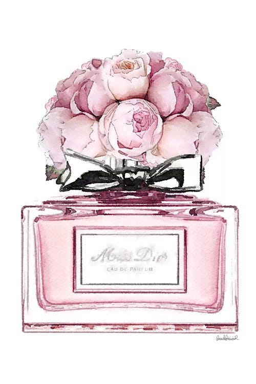 Short Perfume, Pink With Roses