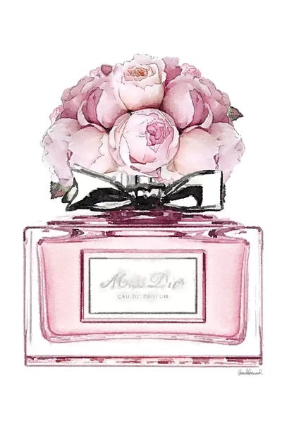 Short Perfume, Pink With Roses