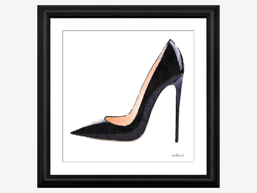 HOW TO DRAW BLACK HIGH HEELS WITH RED BOTTOMS Step by Step Drawing Tutorial  Art Video Louboutin 