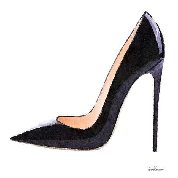 Amanda Greenwood: Tall Black High Heel by Amanda Greenwood