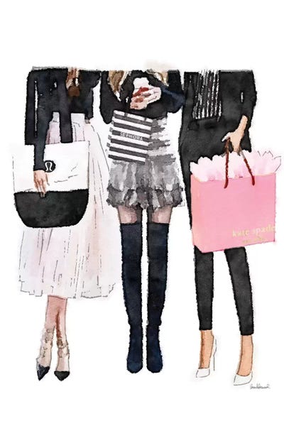 Amanda Greenwood: Three Best Friends Black And Blush by Amanda Greenwood