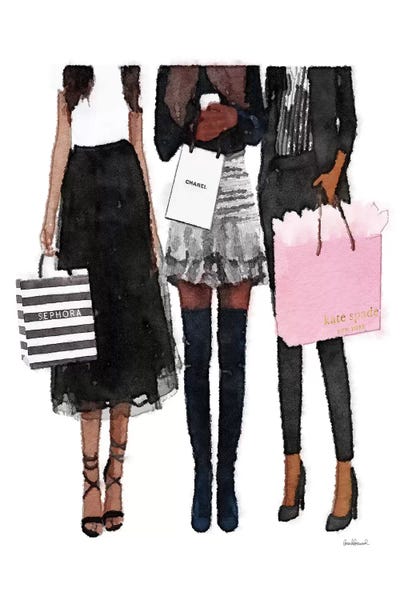 Bags & Purses: Three Best Friends African-American Black And Blush by Amanda Greenwood