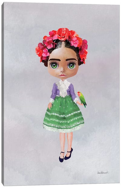 Miss Frida Canvas Art Print - Frida Kahlo