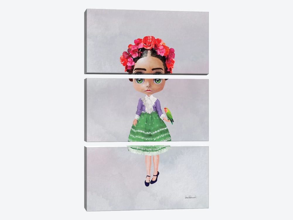 Miss Frida by Amanda Greenwood 3-piece Canvas Art Print