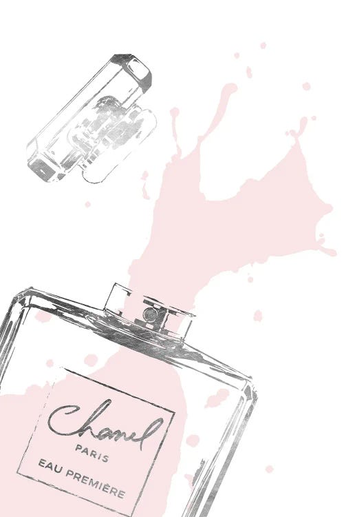 Splashing Perfume In Silver And Blush