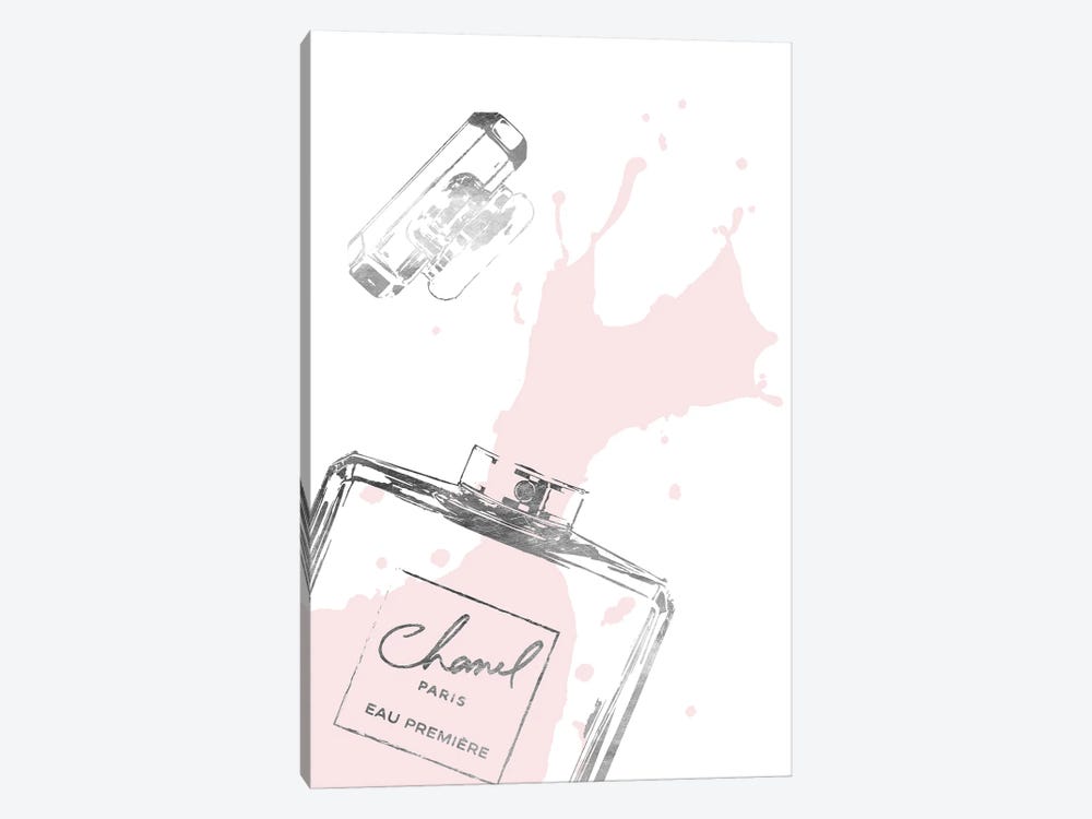 Splashing Perfume In Silver And Blush by Amanda Greenwood 1-piece Art Print