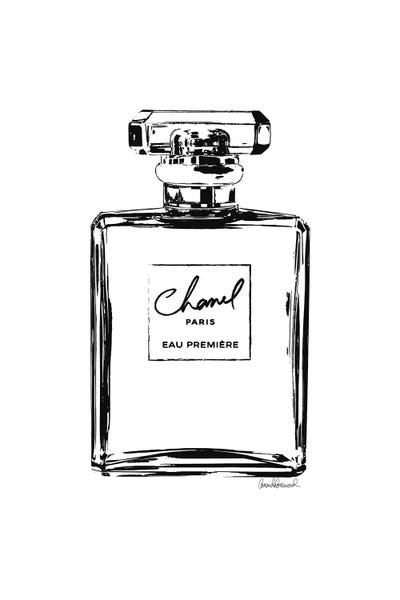 black perfume outline canvas wall art by amanda greenwood icanvas