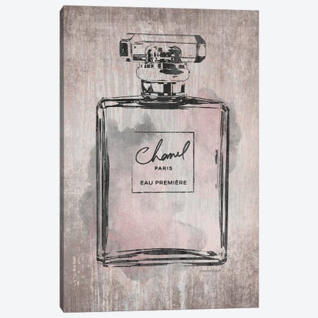 Chanel Chance Watercolor Perfume Bottle - Canvas Print