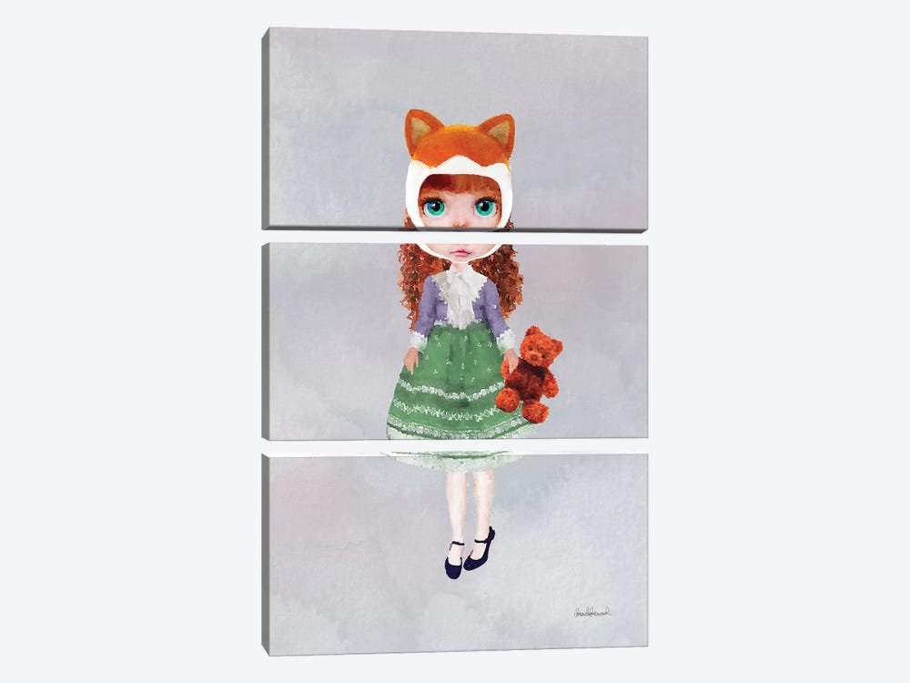 Miss Linda Fox by Amanda Greenwood 3-piece Canvas Art Print