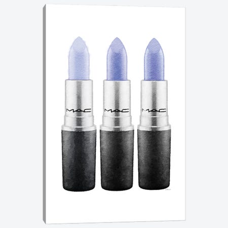 Lipstick III Blue Canvas Print #GRE468} by Amanda Greenwood Canvas Art Print