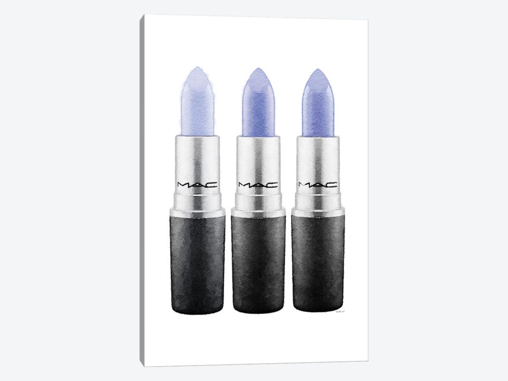 Lipstick III Blue by Amanda Greenwood 1-piece Canvas Art