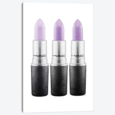 Lipstick III Lilac Canvas Print #GRE470} by Amanda Greenwood Canvas Art
