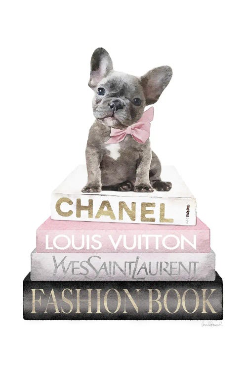 New Books Grey Blush With Grey Frenchie Side Bow